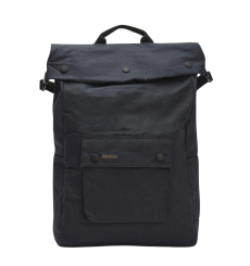 Barbour Wax Leather Briefcase Navy