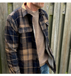 Barbour Holden Half Zip Lambswool Sweater Navy