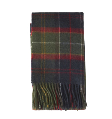 Barbour Brack Patchwork Tartan Scarf Cardinal/Classic