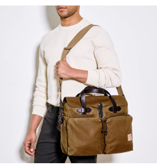 Filson 24-Hour Tin Cloth Briefcase Dark Tan