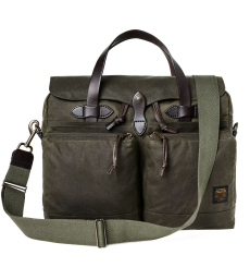 Filson 24-Hour Tin Cloth Briefcase Otter Green
