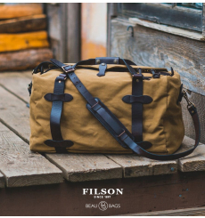 Filson Rugged Twill Duffle Bag Medium Tan front
