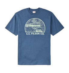 Filson Pioneer Graphic T-Shirt Steel/Game front