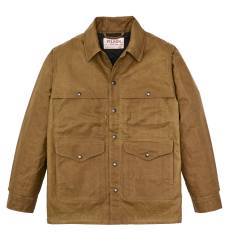 Filson Tin Cloth Short Lined Cruiser Jacket Dark Tan