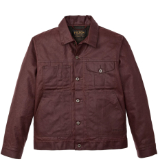 Filson Tin Cloth Short Lined Cruiser Jacket Black front