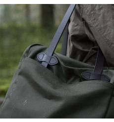Filson Rugged Twill Tote Bag with Zipper Otter Green front