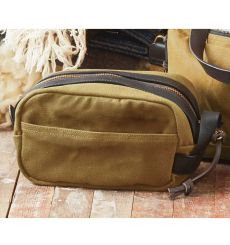 Filson Rugged Twill Travel Kit Tan front