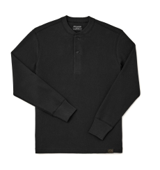 Filson Waffle Knit Thermal Crew Mossy Rock front