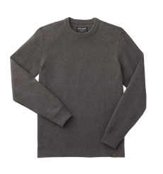 Filson Waffle Knit Thermal Crew Mossy Rock front