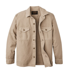 Filson Reverse Sateen Jac Shirt Fatigue Green front