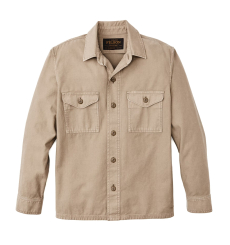 Filson Reverse Sateen Jac Shirt Fatigue Green front