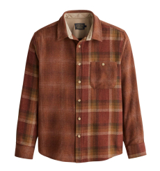 Pendleton Burnside Flannel Shirt Olive/Blue/Rust Plaid