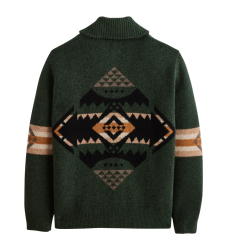 Pendleton Burnside Flannel Shirt Olive/Blue/Rust Plaid