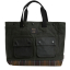 Barbour Wax Leather Briefcase Navy