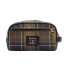 Barbour Leather Wash Bag Dark Brown