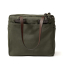 Filson Rugged Twill Tote Bag with Zipper Otter Green