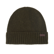 Barbour Carlton Beanie Hat Dark Green
