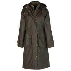 Barbour Long Cannich Wax Jacket Olive/Classic 
