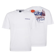 Barbour Perham Relaxed Fit Graphic Shirt White