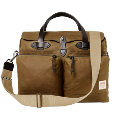 Filson 24-Hour Tin Cloth Briefcase Dark Tan