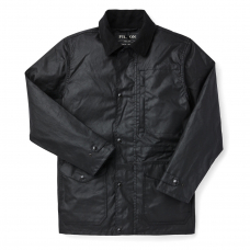 Filson Cover Cloth Mile Marker Coat Black