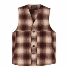 Filson Mackinaw Wool Vest Brown/Tan Ombre