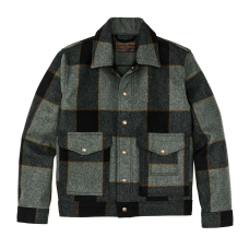 Filson Mackinaw Wool Work Jacket Graystone/Black Plaid