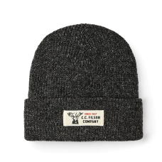Filson Lined Ragg Wool Beanie Charcoal Black