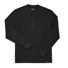 Filson Waffle Knit Henley Faded Black