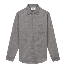 Portuguese Flannel Teca Cotton-Flannel Shirt Light Grey