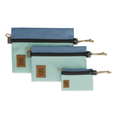 Topo Designs Accessory Bags 3 Pack Stone Blue/Ash Green