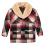 Filson Lined Mackinaw Wool Packer Coat Red/Cream/Blue Plaid