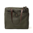 Filson Rugged Twill Tote Bag With Zipper Otter Green