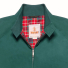 Baracuta G9 Original Harrington Jacket Racing Green - Collar with button closure