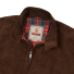 Baracuta G9 Suede Jacket Chocolate - Collar