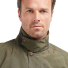 Barbour Ashby Casual Jacket Olive -  Collar fastens with snap buttons