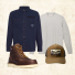 Barbour Bidlam Overshirt Navy -  How to style