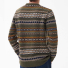 Barbour Case Fair Isle Crew Neck Sweater Willow Green back