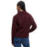 Barbour Lavensdale Half Zip Knitted Jumper Black Cherry - Backside