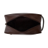 Barbour Leather Wash Bag Dark Brown inside