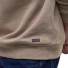 Barbour Nelson Half Zip Sweater Stone Marl- Detail leather logo