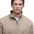 Barbour Nelson Half Zip Sweater Stone Marl - Detail zipper