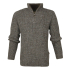 Barbour New Tyne Half Zip Knitted Jumper Derby Tweed front 