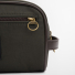 Barbour Wax Washbag Olive/Beacon - Extra front pocket with zipper