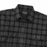 Filson Alaskan Guide Shirt Heather Gray/Black Plaid front close-up