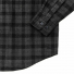 Filson Alaskan Guide Shirt Heather Gray/Black Plaid front logo