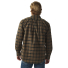 Filson Alaskan Guide Shirt Otter Green/Black Plaid back wearing 