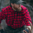 Filson Alaskan Guide Shirt Red Black hunting