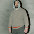 Filson Bristol Shawl Neck Sweater Oatmeal Heather/Flame lookbook with Prospector Hoodie