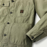 Filson Chore Coat Army Green, 4-hole button front closure with adjustable cuffs